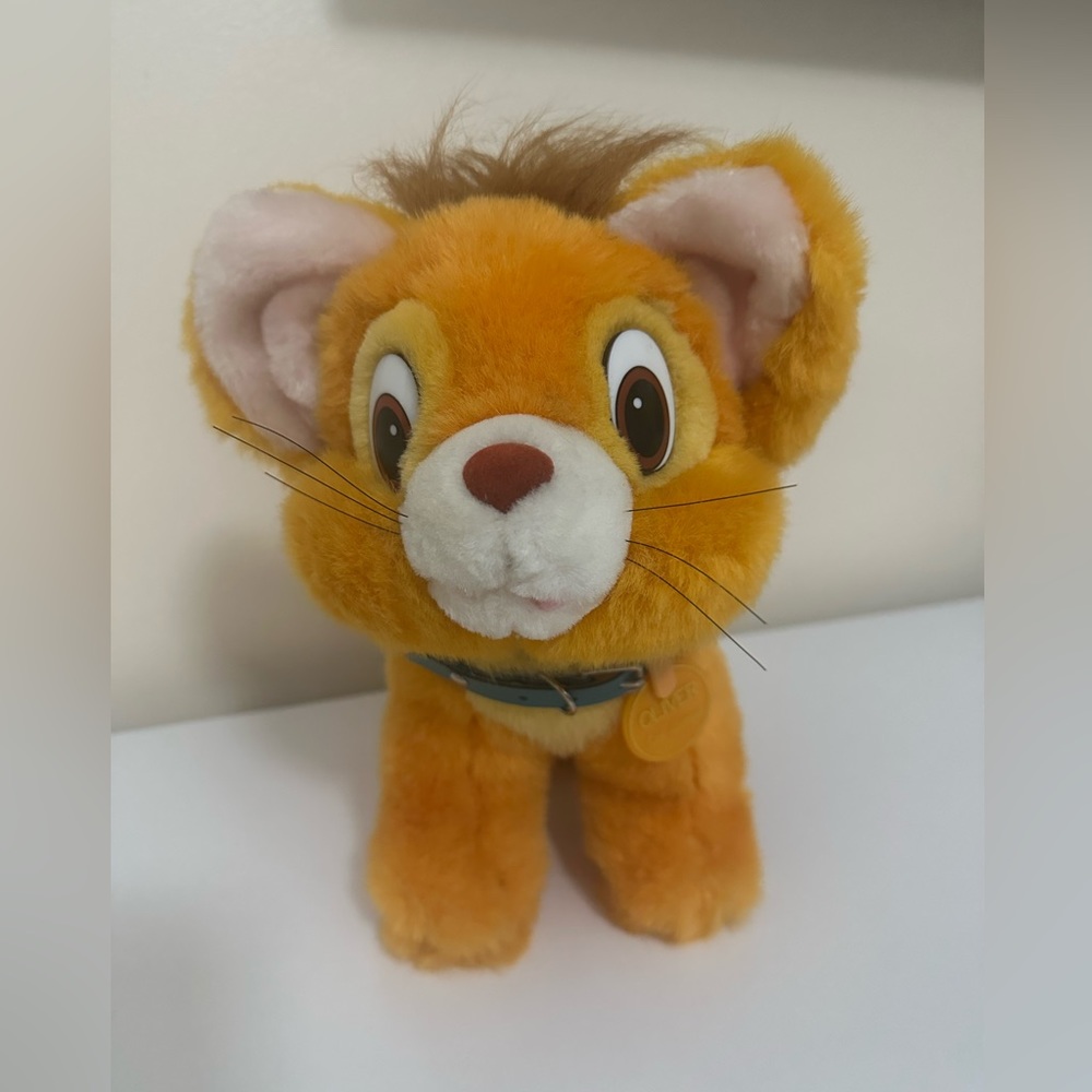 Disney 1988 Plush Oliver & Company Tabby Cat